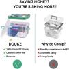 15qt Clear Medicine Organizer Storage Box with Handle, Plastic Empty First Aid Box with Tray, Multipurpose Medical Storage Container