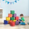 12-Piece Soft Foam Play Blocks, Learning & Building Toys for Toddlers & Preschool Kids