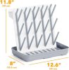 Baby Bottle Drying Rack with 20 Hooks, Space Saving Kitchen Bottles Rack Dryer