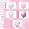Pink and White Balloons 66pcs 12 Inch Light Pastel Baby Metallic Pearl Pink Matte White Confetti Balloons for Gender Reveal Wedding Bridal Girl Baby S