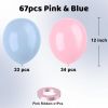 Pink and Blue Latex Balloons