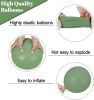 68Pcs Balloons Kit 12 Inch, Sage Green Balloon Sand White Metallic Gold Balloon Confetti with Ribbons