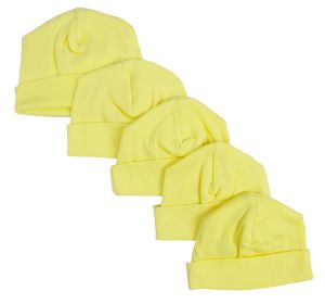 Yellow Baby Cap (Option: Pack Of 5)