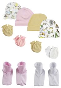 Boys Girls Caps, Booties and Mittens (Option: Pack Of 10)