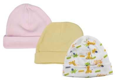 Baby Girl Infant Caps (Option: Pack Of 3)