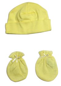 Unisex Baby Cap and Mittens Set (Option: 2 Piece)