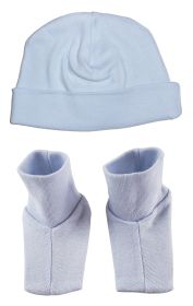Baby Cap & Bootie Set (Color: Blue)