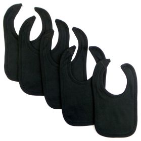 Black Interlock Bib (Option: Pack Of 5)