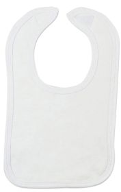 White Interlock Bib (Option: Pack Of 1)