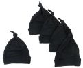 Black Knotted Baby Cap