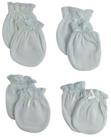 Infant Mittens (Pack of 4) (Color: White, size: One size)