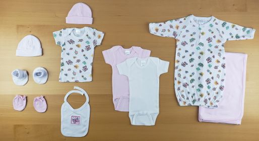 Newborn Girls Baby Shower Gift Set (Option: 10 Pc)
