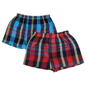 Baby Boxer Underwear 2 Pack (Color: Blue/Red, size: 0-6M)