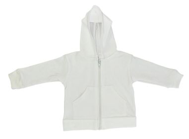 White Hoodie (Color: White, size: large)