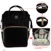 Mummy Diaper Bag Backpack Water-Resistant Large Capacity Travel Nappy Backpack Baby Nursing Handbag for Mom Dad Baby Care