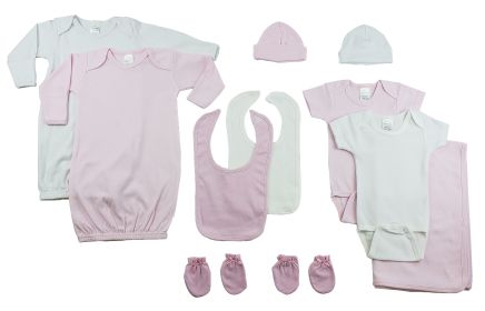Girls Layette Set (Option: 10 Piece)
