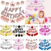25pcs/set 1st Happy Birthday Balloon Set Letter Balloons Baby Shower Boy Balloon Set Party Decor