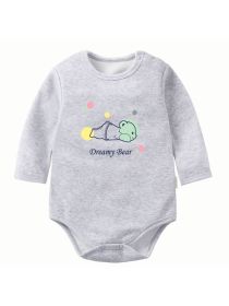 Fleece Thickened Baby Jumpsuit for Autumn and Winter Warmth (size: 66cm)