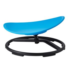 Kids Swivel Chair, 220 LBS Capacity, Sensory Spinning Chair, Autistic Kids Sensory Toy Chair with Non-Slip Metal Base (Type: Round, Color: Blue)