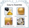White and Gold Balloons Garland Kit, 124pcs White Metallic Gold Confetti Balloon Arch Kit for Wedding