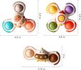 3PCS Pop Suction Cup Spinner Toys for 1 Year Old Boy Girl|Novelty Spinning Tops Toddler Stocking Stuffers|Baby Bath Toy for Kids Ages 1-3|1 Year Old B