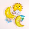 1PCS New Smile Rainbow Donut Aluminum Foil Balloon Happy Birthday Party Kindergarten Children's Toy Decoration Baby Shower