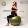 Birthing Ball - Pregnancy Yoga Labor & Exercise Ball & Book Set Trimester Targeting, Maternity Physio