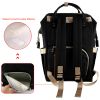 Mummy Diaper Bag Backpack Water-Resistant Large Capacity Travel Nappy Backpack Baby Nursing Handbag for Mom Dad Baby Care
